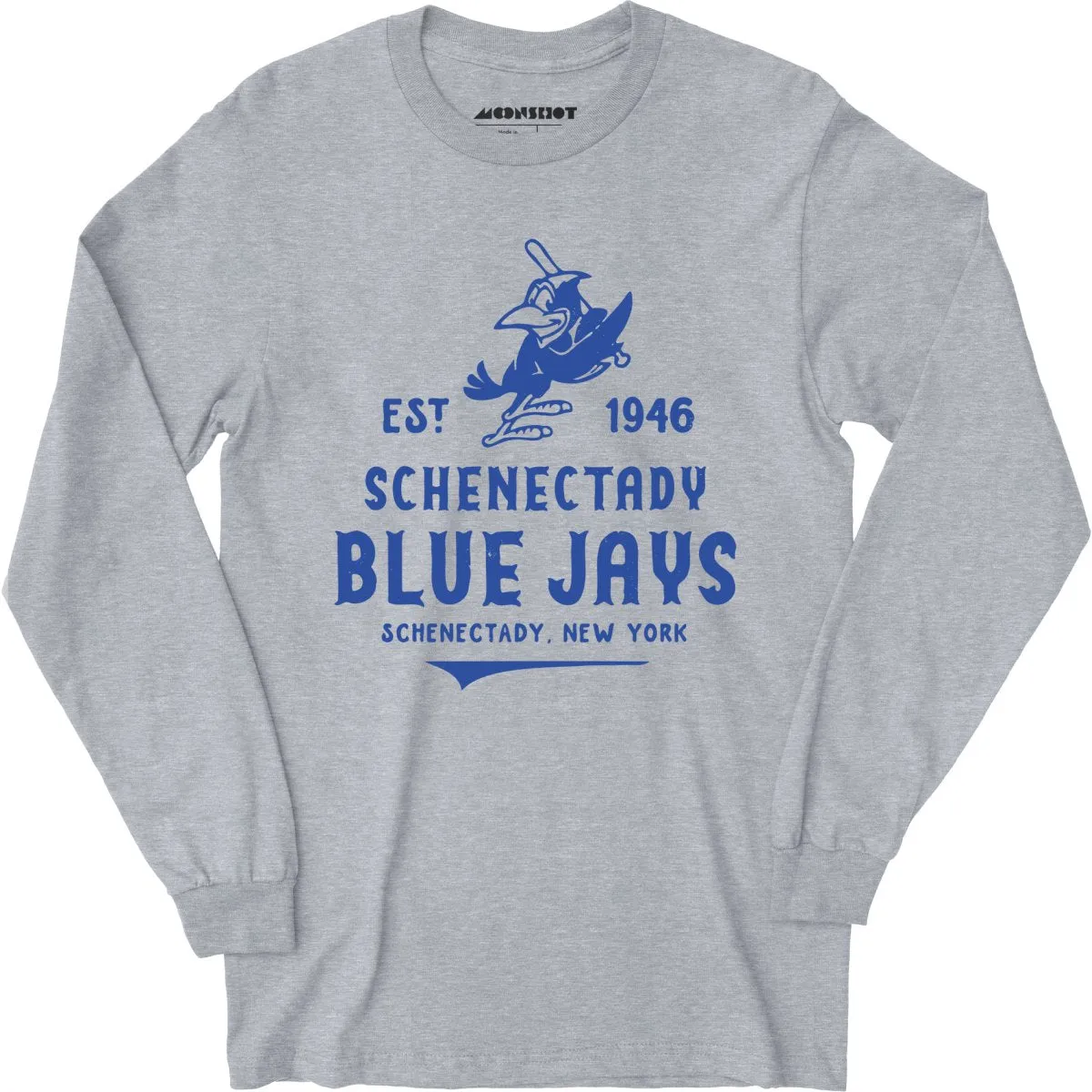 Schenectady Blue Jays - New York - Vintage Defunct Baseball Teams - Long Sleeve T-Shirt