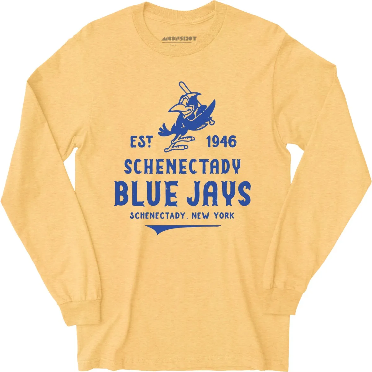 Schenectady Blue Jays - New York - Vintage Defunct Baseball Teams - Long Sleeve T-Shirt