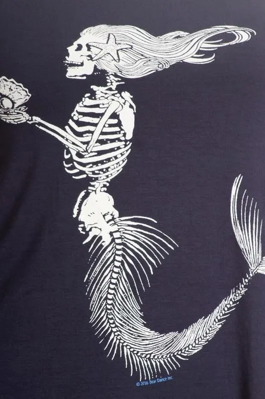 Skeleton Mermaid Raw Moda