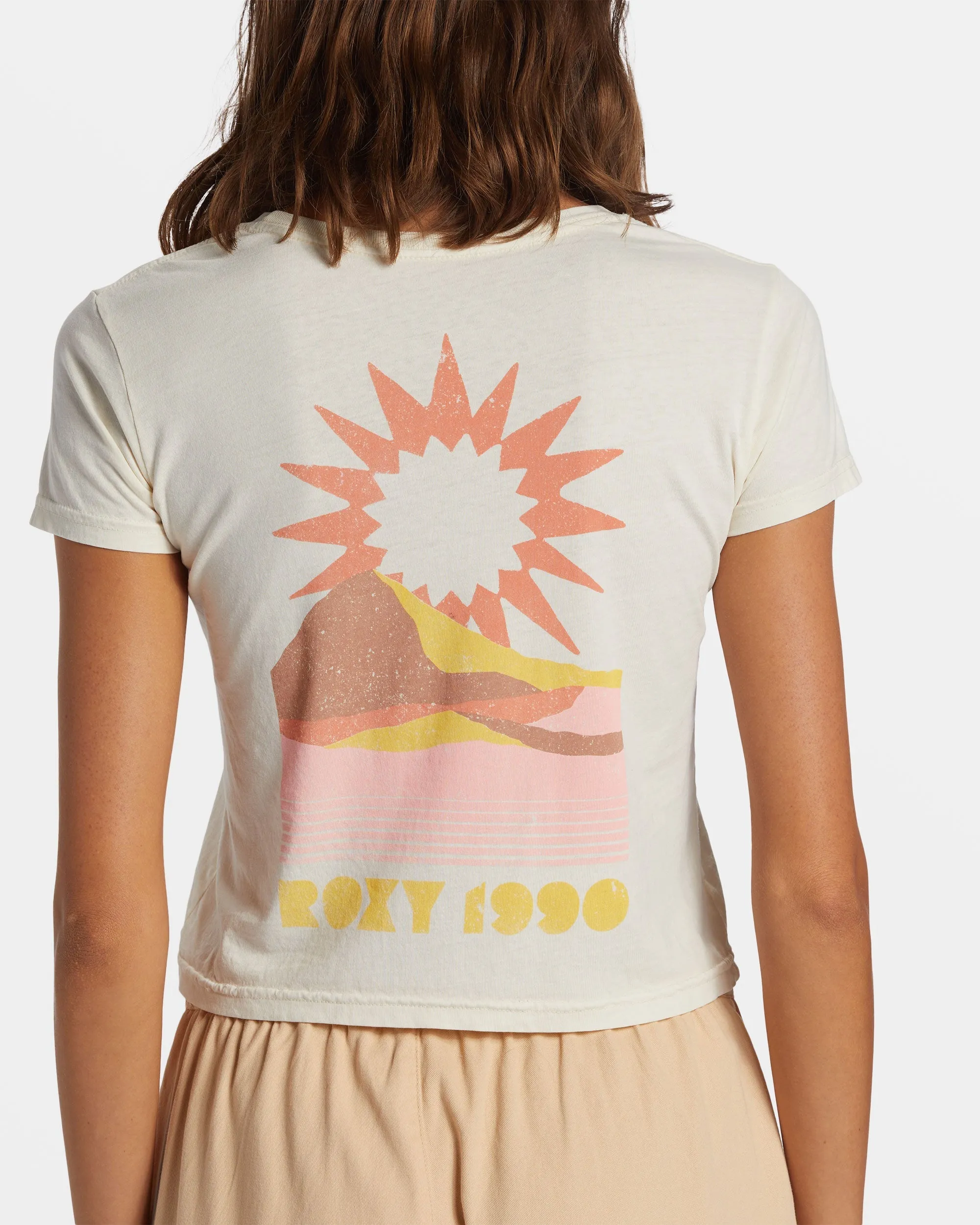 Sun Block Short Sleeve T-Shirt - Egret