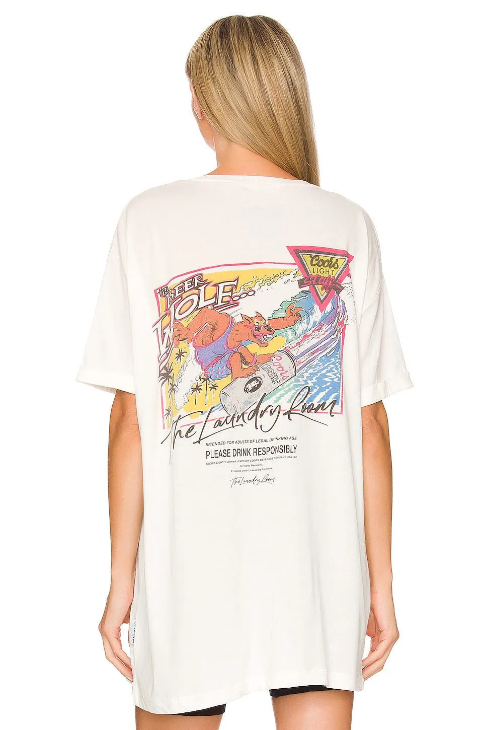 The Laundry Room Coors Beerabunga Oversized Tee in White