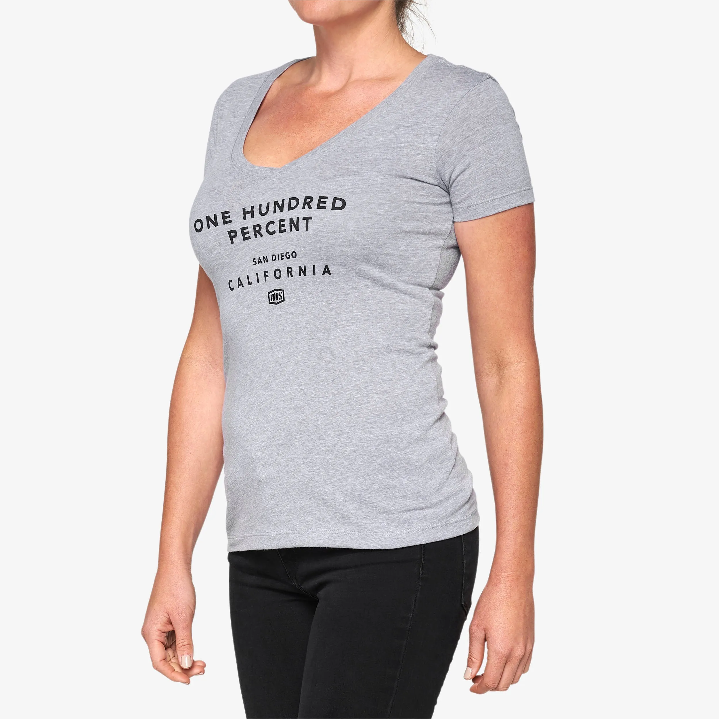 THORUNN Women's V-Neck Heather Grey