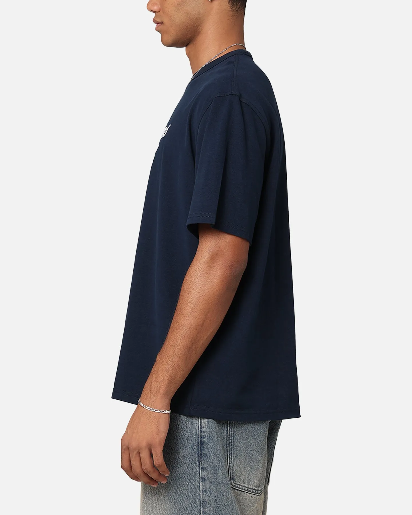 Tommy Jeans TJM OVZ Luxe Serif T-Shirt Tawny Dark Night Navy