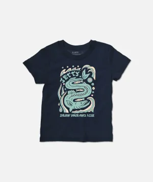 Tot Fangtooth Tee - Navy