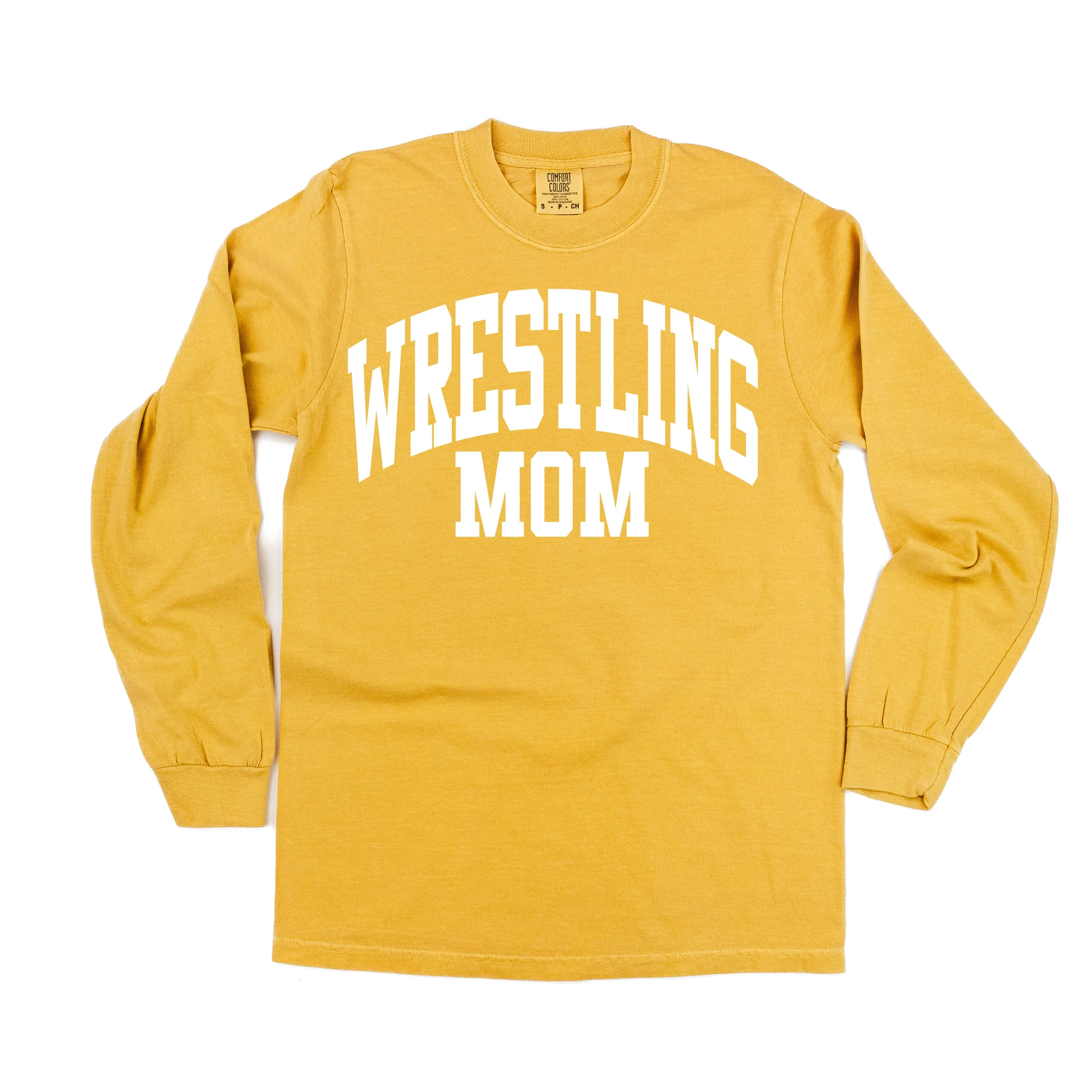 Varsity Style - WRESTLING MOM - LONG SLEEVE COMFORT COLORS TEE