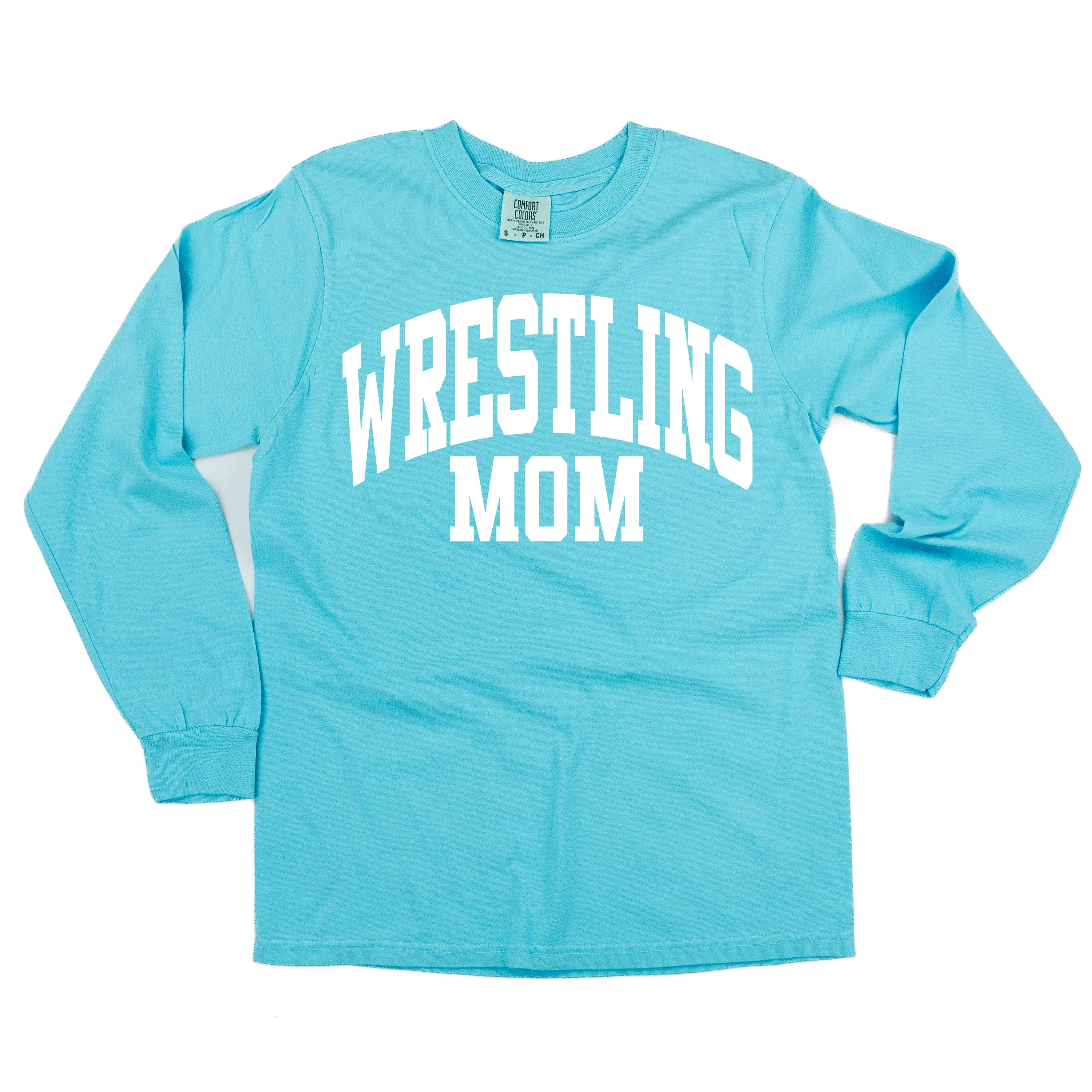 Varsity Style - WRESTLING MOM - LONG SLEEVE COMFORT COLORS TEE