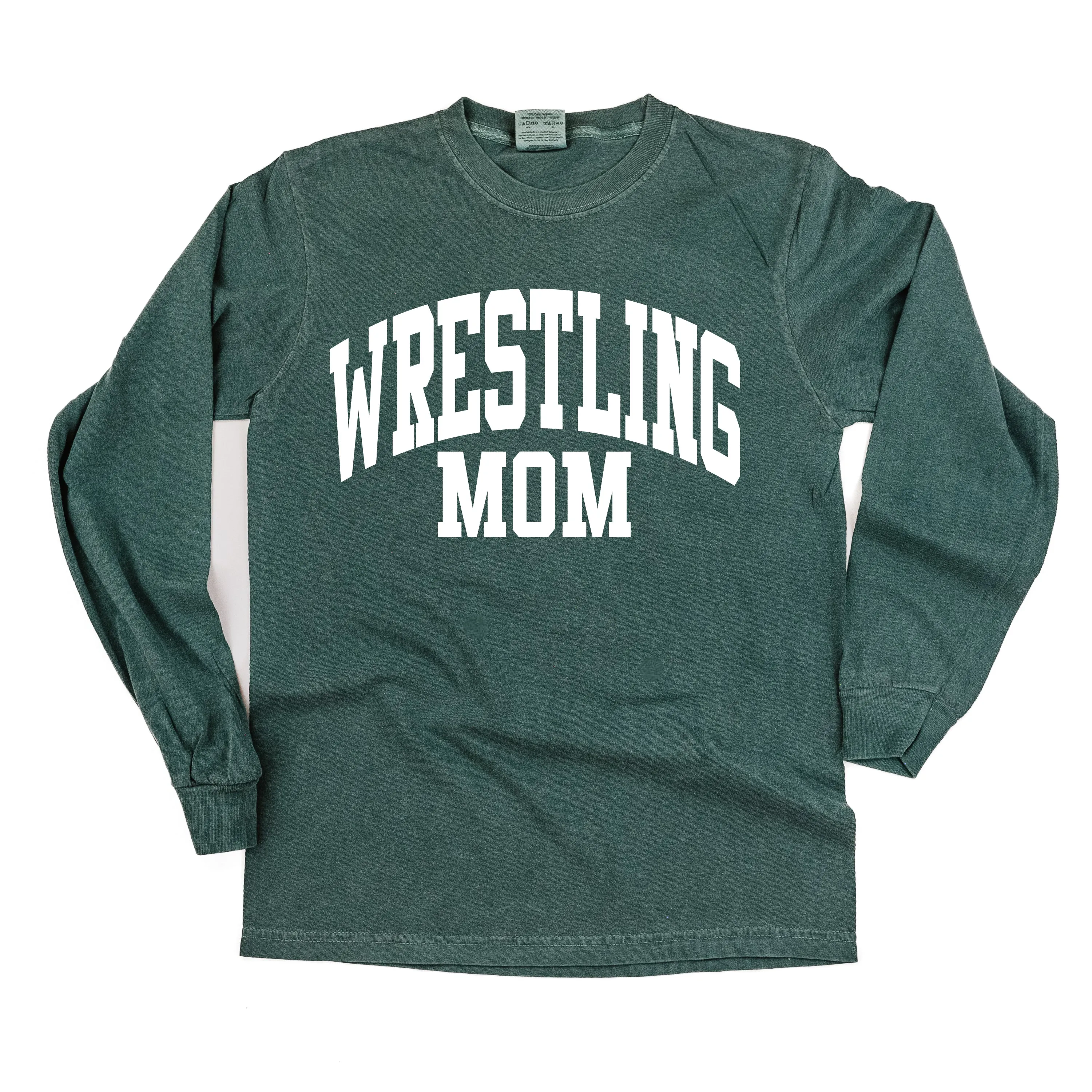 Varsity Style - WRESTLING MOM - LONG SLEEVE COMFORT COLORS TEE