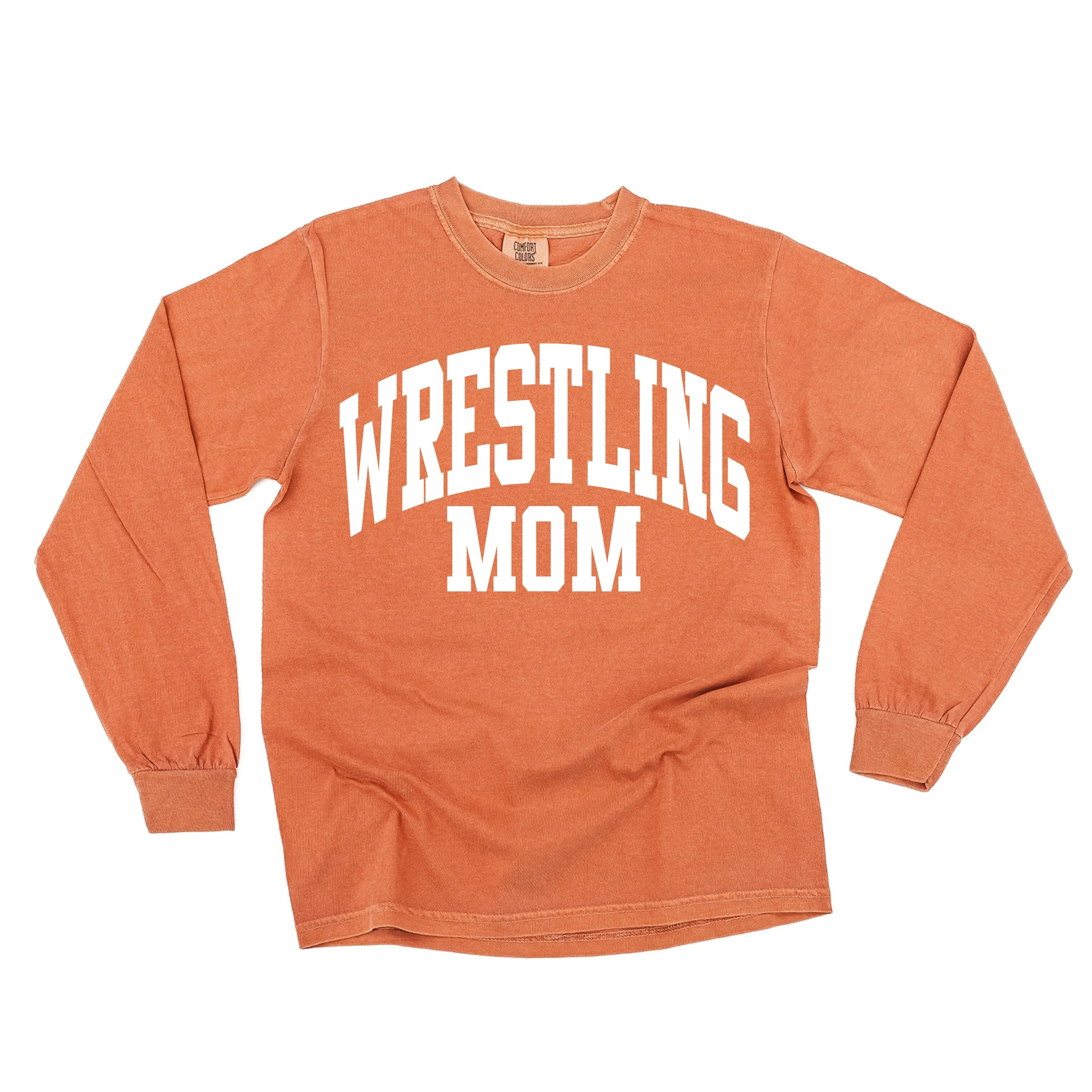 Varsity Style - WRESTLING MOM - LONG SLEEVE COMFORT COLORS TEE