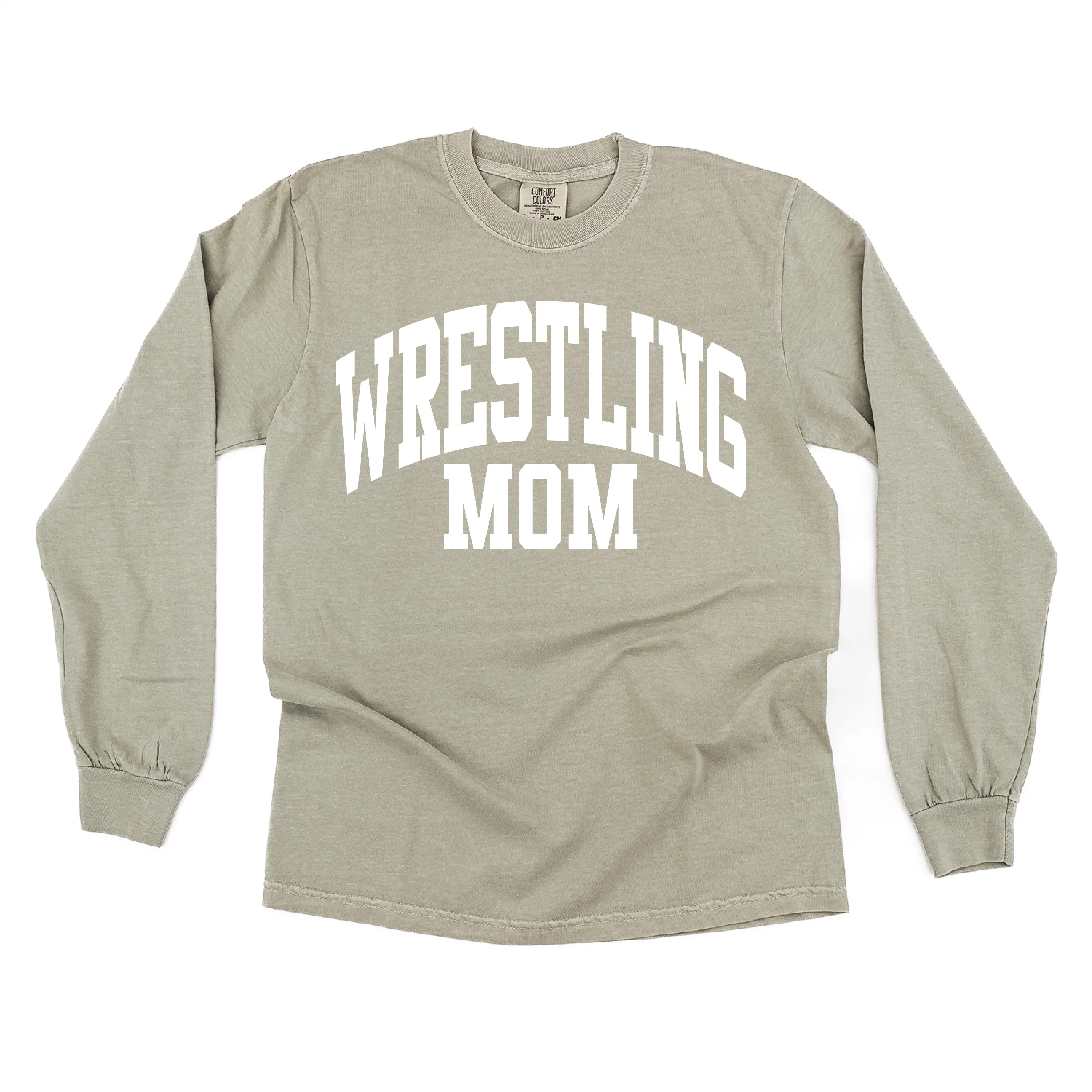 Varsity Style - WRESTLING MOM - LONG SLEEVE COMFORT COLORS TEE