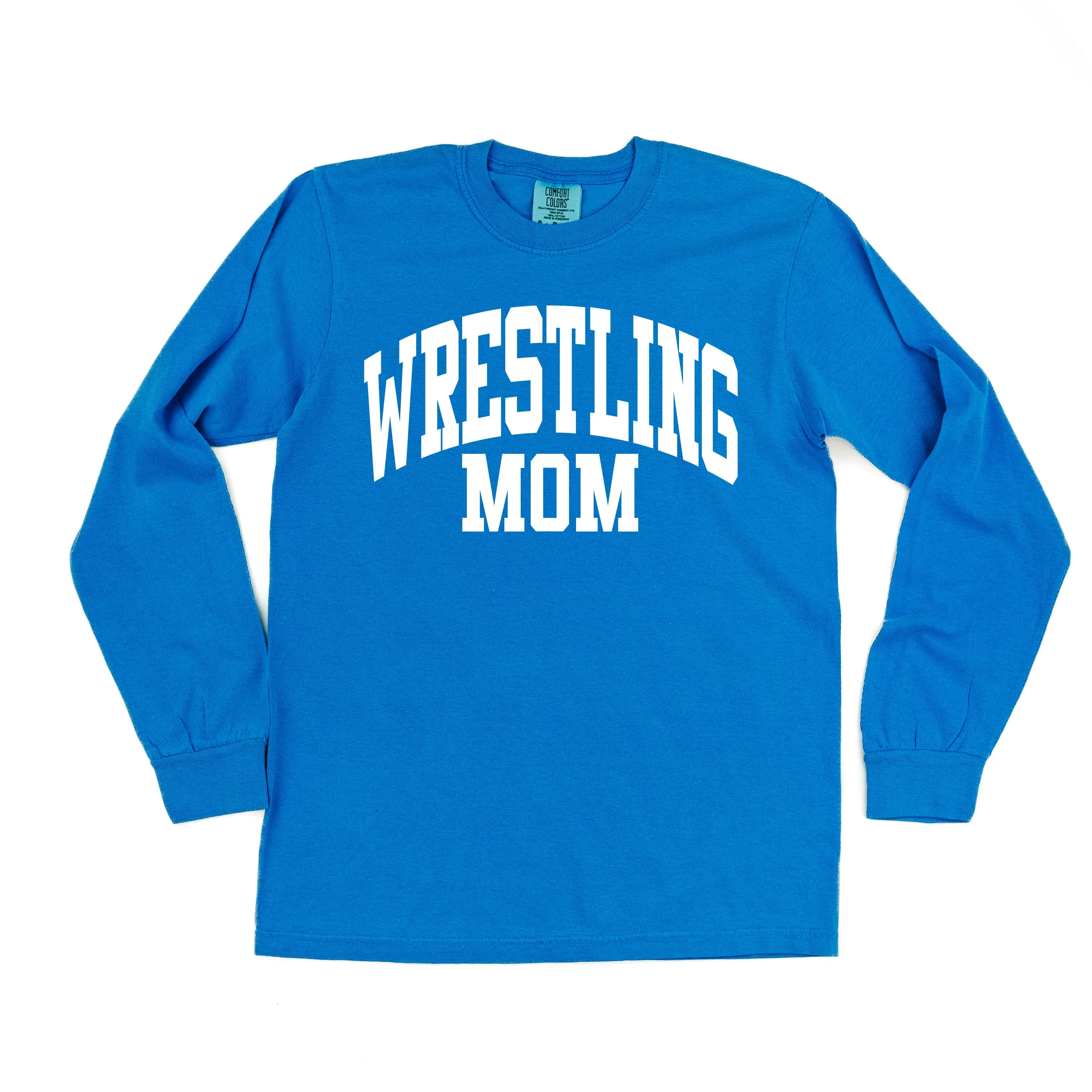 Varsity Style - WRESTLING MOM - LONG SLEEVE COMFORT COLORS TEE