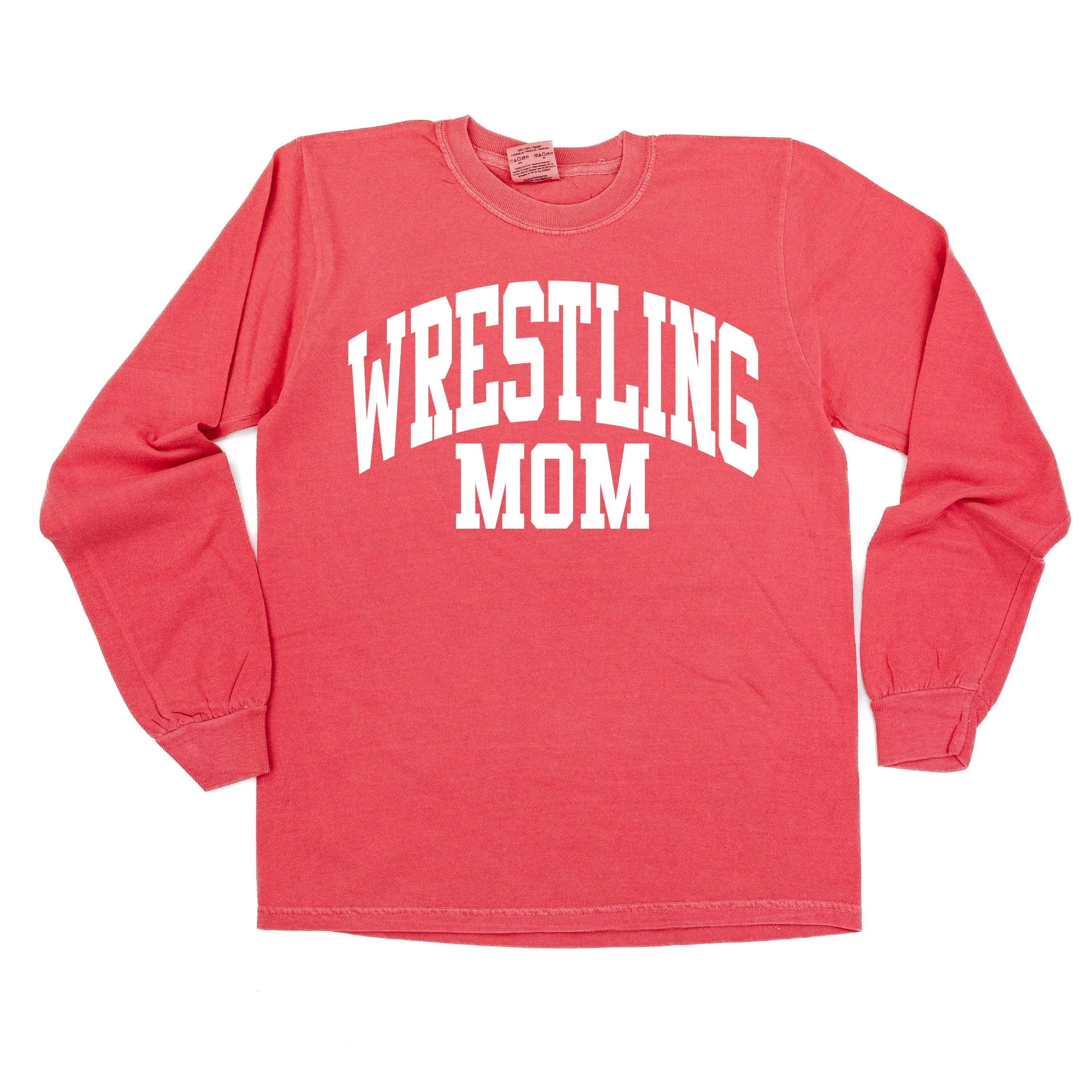 Varsity Style - WRESTLING MOM - LONG SLEEVE COMFORT COLORS TEE