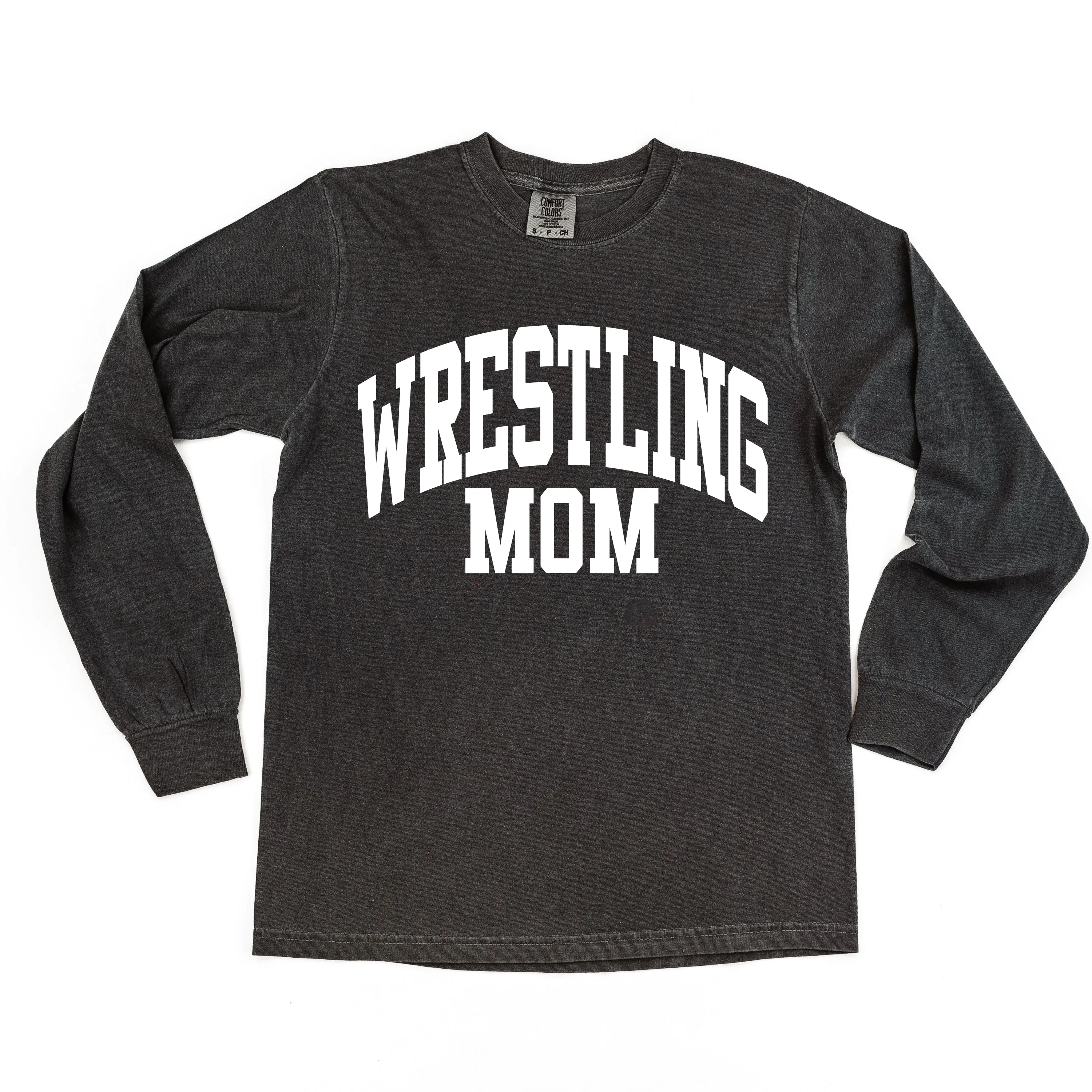 Varsity Style - WRESTLING MOM - LONG SLEEVE COMFORT COLORS TEE