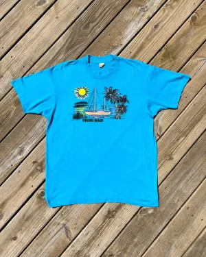 Vintage 80s Virginia Beach Boat Shirt